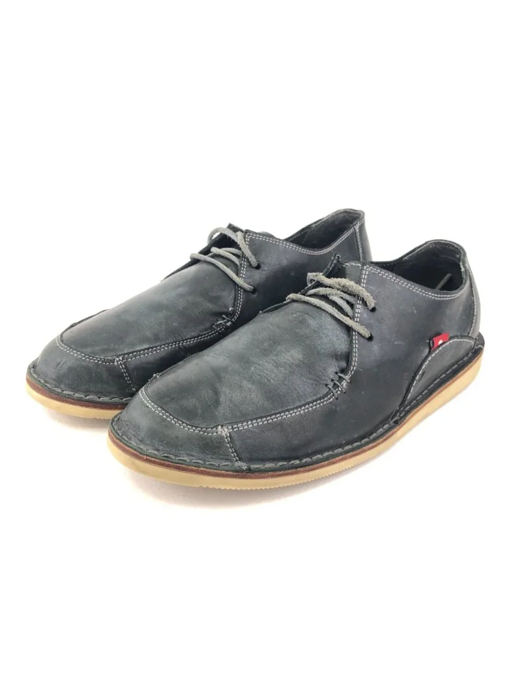 Oliberte Blue Leather Moc Toe Shoes EUr 44
